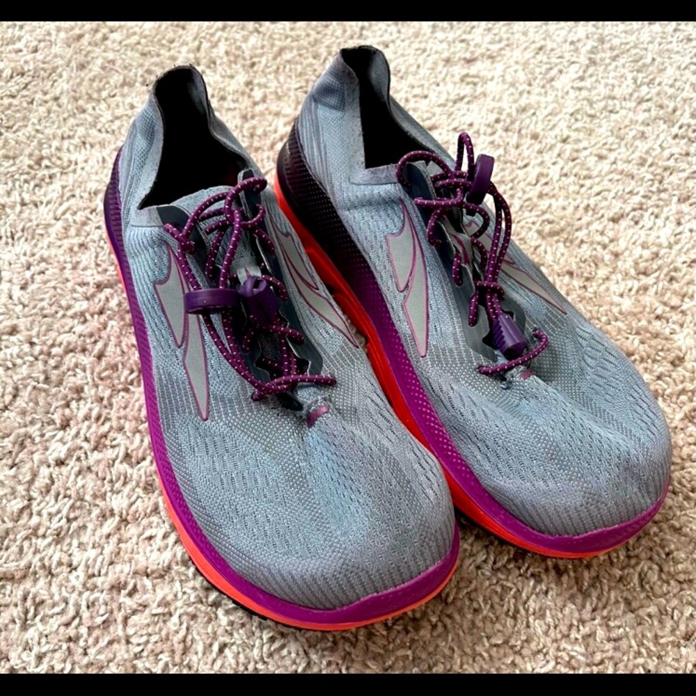 Altra Women's DUO 1.5 Road Running Shoes Gray Coral Purple Size 9.5 ALW1938F007